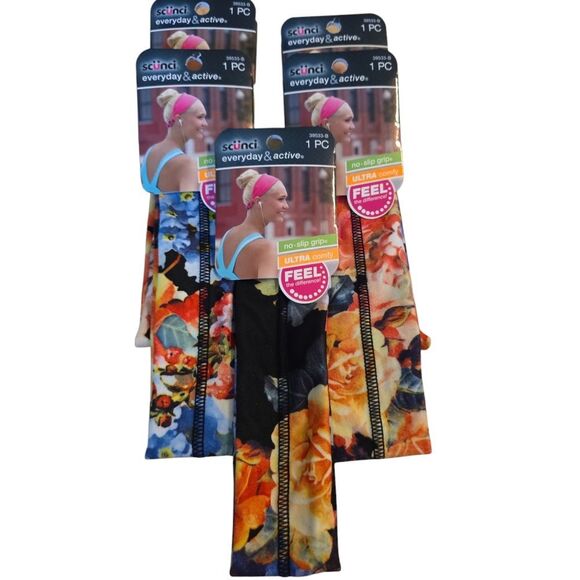 Floral Patterned Headbands - Multi-Color - Picture 1 of 1
